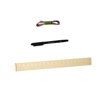 TOYANDONA Children’s Growth Chart Wall Ruler for Kids Nursery Room Decor Canvas Fabric, Removable Height Measurement Tape and Marker, Scandinavian Style Kids Height Wall Chart for Playroom