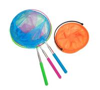 TOYANDONA Childrens Telescopic Fishing Net with Stainless Steel Frame Lightweight Butterfly and Insect Catcher for Outdoor Exploration Portable Biology Learning Tool