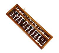 TOYANDONA Chinese Abacus Row Math Calculator for Home and School Educational Tool for Adults Practical Bead Counting Frame for Mental Arithmetic and Learning