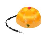 TOYANDONA Chinese Emperor Hat for Boys Traditional Ancient Role Play Headpiece Lightweight Breathable Costume Accessory for Historical Drama Themed Parties and Cultural Celebrations