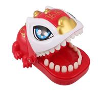 TOYANDONA Chinese Lion Biting Finger Realistic Teeth Game for Family Party Social Gatherings Traditional Cultural Design Compact Portable Christmas Game