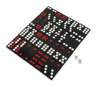 TOYANDONA Chinese Paigow Tiles Game Traditional Solid Black Paigow Poker Board for Party Home Outdoor Camping Travel Entertainment