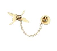 TOYANDONA Chinese Style Cartoon Crane Brooch Creative Badge Pin for Clothes Accessories Lightweight Brooch Pin for Women and Students All-match Red and White Fashion Decoration