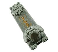 TOYANDONA Chinese Style Dragon Turtle Statue Feng Shui Table Decor Mini Bonsai Ornament for Home Office Garden with Gold Accents Compact Decorative Figurine for Wealth and Luck