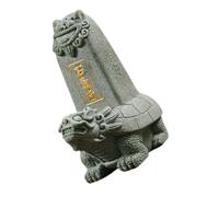 TOYANDONA Chinese Style Resin Dragon Turtle Statue Mini Bonsai Decor for Office Home Feng Shui Ornament for Wealth and Luck Craft with Vivid Detailing for Tea Rooms and Studies