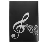 TOYANDONA Choir Sheet Music Folder Multifunctional Design Expandable Music Sheet Organizer Black Pvc Paper Abs Lightweight Portable for Beginners and Students Piano Score Storage