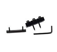 TOYANDONA Chord Lock String Retainers Set for Guitar Locking Nut String Locking Nut for Acoustic Guitar Black Straplock Button
