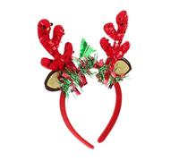 TOYANDONA Christmas Antler Headband Cute Cosplay Hair Accessory for Xmas Party Photo Prop Bright Color Deer Horn Design for Women Festive Holiday Celebration