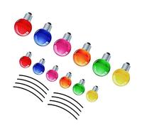 TOYANDONA Christmas Car Decoration Set Reflective Bulb Magnet Stickers Wires Festive Vehicle Stickers for Holiday Cheer Unique Garage Door Decor
