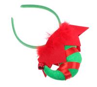 TOYANDONA Christmas Clown Headwear Lightweight Role-playing Headbands for Women and Ladies Portable Xmas Tree Party Accessories for Festive Birthdays and Holiday Celebrations