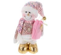 TOYANDONA Christmas Decor-adjustable Plush Christmas Doll With Lights Music, Musical Singing Dancing Stuffed Toys Plush Electric Dolls for Kids-snowman