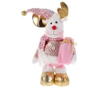 TOYANDONA Christmas Decor-adjustable Plush Christmas Doll With Lights Music, Musical Singing Dancing Stuffed Toys Plush Electric Dolls for Kids-elk