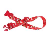 TOYANDONA Christmas Dog Collar with Quick Release Buckle, Soft Comfortable Red Snowman Collar for Small Dogs M Size, Adjustable Puppy and Kitten Neck Strap for Festive Pet Wear