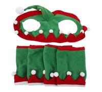 TOYANDONA Christmas Horse Costume Set with Breathable Hat and Leg Wraps Full Coverage Holiday Accessories for Adults and Women Comfortable Festive Horse Bonnet and Leg Protectors for Xmas