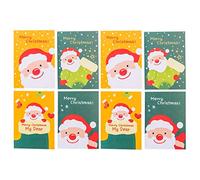 TOYANDONA Christmas Notebook Holiday Journal Planner Notepad Santa Reindeer Snowman Pocket Notebook (Random Style)