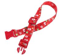 TOYANDONA Christmas Puppy Collar Soft Adjustable Dog Collar with Quick Release Buckle, Snowman Red Medium Size, Comfortable Pet Neck Band for Small Puppies