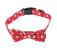 TOYANDONA Christmas Santa Bow Tie Pet Collar for Cats and Dogs Decorative Kitten Neck Accessory Stylish Bright Pattern for Easy Spotting at Parties and Holidays