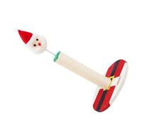 TOYANDONA Christmas Santa Cat Scratching Post Sisal Claw Scratcher Indoor Cat Climbing for Kittens and Reusable Interactive Scratcher for Home Use