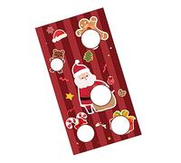 TOYANDONA Christmas Toss Game Banner with Santa Design Lightweight Hanging Party Toss Game for Indoor Outdoor Use Eco Friendly Material Easy Setup and Storage Festive Family Fun for Adults