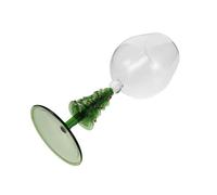 TOYANDONA Christmas Tree Stemmed Wine Glasses Green Spiral Stem Elegant Glassware for Winter Holiday Parties and Festive Celebrations Xmas Goblets for Red Wine Cocktails Juice Idea