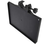 TOYANDONA Clamp-on Mic Stand Rack Tray with Smooth Abs Surface for Live Streaming and Karaoke Adjustable Utility Shelf for Sound Card and Phone Holder