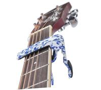 TOYANDONA Classical Folk Guitar Capo Key Trigger Blue and White Porcelain Clamp for Acoustic Electric Wood Guitar Accessories Easy Repositioning Scratch Protection