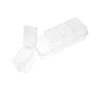 TOYANDONA Clear Seasoning Box with Spoons Compact Spice Storage Container for Kitchen and Travel Condiment Jars for Salt Sugar Pepper Cinnamon