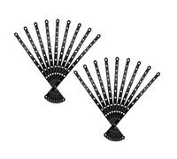 TOYANDONA Clothes Hanger Display Strips Plastic 30Pcs with Sturdy Build for Clothing Store Space Optimization and Hanging Order