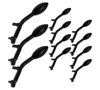 TOYANDONA Clothes Rack Attachment Hooks with Minimalist Stylish Design Black 12pcs for Coat and Hat Hanging, Space-Saving Multipurpose Hanger Connector Hooks for Home Or Bedroom