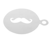 TOYANDONA Coffee Decorating Stencils Beard Pattern Metal Template for Cappuccino and Hot Chocolate, Reusable Latte Art Stencils for Beginners