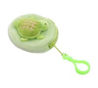 TOYANDONA Coin Purse with Adorable Cartoon Design Small Coin Pouch Plush Turtle Cute Boys Soft Touch Round Novelty Bag Multifunctional Use for Shopping Trips and Travel