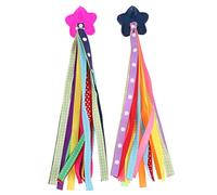 TOYANDONA Colorful Bike Handlebar Streamers Tassels for Boys Decorative Hanging Ribbons for Bikes Tricycles Scooters Easy to Install Vibrant Glossy Accessories for Birthday Gifts