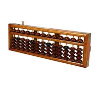 TOYANDONA Column Retro Chinese Abacus Bead Counting Frame Educational Tool for Adults Mental Arithmetic Calculator