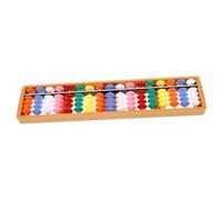 TOYANDONA Column Traditional Chinese Abacus for Math Learning Educational Counting Tool for Students and Cognitive Development and Problem Solving Training Lightweight Vintage Style Abacus