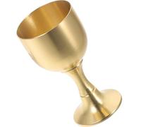 TOYANDONA Communion Chalice Cup Suitable for Formal Dinner Party Or Casual Gathering Brass with Comfortable to Hold Design, Easy to Clean Vintage Style Goblet for Wine and Tea