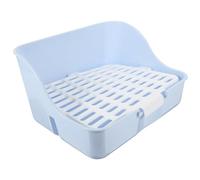 TOYANDONA Compact and Portable Rabbit Litter Tray Made of Sturdy Plastic, a Pet Training Corner for Rabbits, Guinea Pigs, and Rats, for Use in Garden or Park Settings
