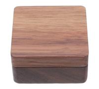 TOYANDONA Compact Solid Walnut Wood Coin and Medal Display Box with Magnetic Closure and Soft Interior Lining, Decorative Storage Case for Collectors at Your Desk Or Traveling