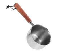 TOYANDONA Compact Stainless Steel Mini Milk Warmer Pot with Pour Spouts Nonstick Saucepan for Heating Oil Melting Butter Boiling Porridge Soup and Noodles Multifunctional Measuring Cup for