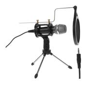 TOYANDONA Condenser Microphone for Computer and Laptop Tripod Stand for Podcasting and Live Broadcasting