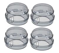 TOYANDONA Cooker Safety Guard Stove Knob Covers for Children Plastic Protection Lock Prevents Burns and Stops Children Playing Hob Knobs Kitchen Safety 4Pcs