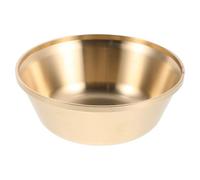 TOYANDONA Copper Blessing Bowl for Buddhist Meditation and Outdoor Rituals, Handcrafted Tibetan Design, Easily Portable, Enhances Spiritual Warmth, Golden Decorative Offering Large Cup