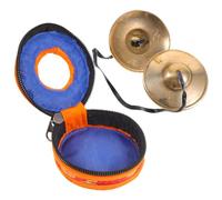 TOYANDONA Copper Finger Cymbal Bell Small Portable Percussion Instrument for Yoga Meditation and Musical Rhythm Development Lightweight Handcrafted Singing Bell Sound with Traditional Design