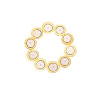 TOYANDONA Copper Piezo Disc Elements for Acoustic Guitars and Microphones for 10 Pcs 29mm Diameter Suitable for Stomp Boxes and Instrument Accessories