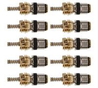 TOYANDONA Copper Valve Core Sturdy R134a-3 Model 10pcs with Precise Charging and Easy Installation for Automotive Air Conditioning System Replacement for Replacing and Repairing Air