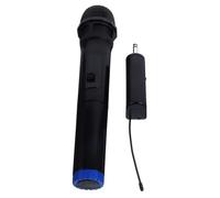 TOYANDONA Cordless Handheld Wireless Microphone with Super Long-distance Reception and Easy to Use Design, Plastic Material for Stage Performance and Home Karaoke, Black