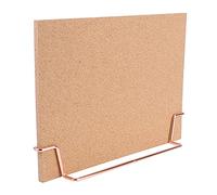 TOYANDONA Cork Notice Board Bulletin Board, Desktop Bulletin Board with Stand, Message Boards for Home Office Drawing/Memo/to Do List (Rose Gold Base)