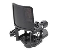 TOYANDONA Cost Mic Stand Quakeproof Blow Prevention Adjustable for Meetings Broadcasting Black