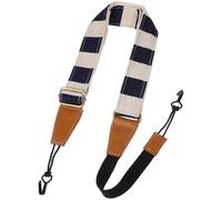 TOYANDONA Cotton Ukulele Strap Adjustable Length, 1pcs Blue Plaid Ukulele Shoulder Belt Sling Replacement for Soprano Concert Tenor Models