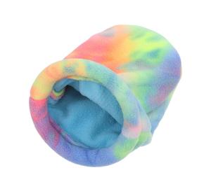 TOYANDONA Cozy Plush Ferret Sleeping Sack with Fleece Lining for Small Animals Warm Snuggle Hideaway Bag for Hamsters and Ferrets, Home Nap Sack to Prevent Escapes