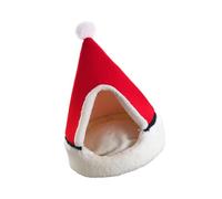 TOYANDONA Cozy Xmas Pet House Tent for Cats and Dogs Semi Enclosed Windproof Puppy Bed with Detachable Design Durable Soft Material Medium Random Color Style Random Color